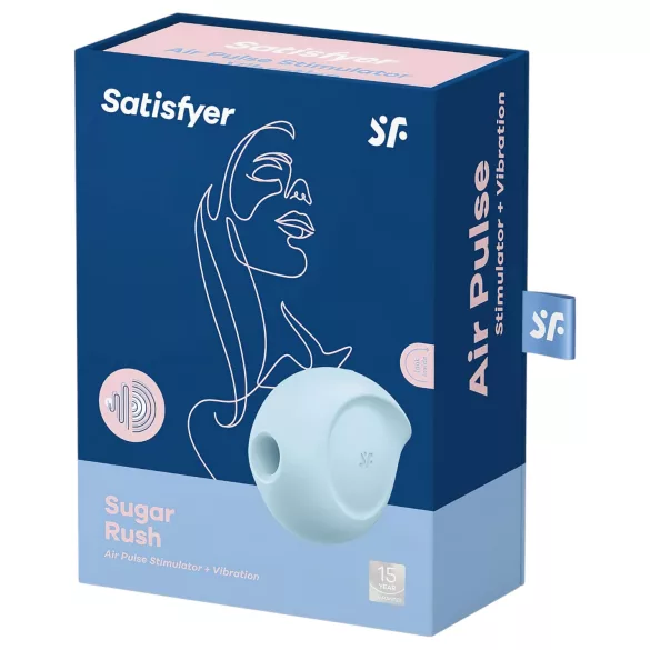 Satisfyer Sugar Rush - Air-Pulse Clitoral Vibrator (Blue)