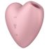 Satisfyer Cutie Heart - Pink Rechargeable Air-Pulse Clitoral Vibrator