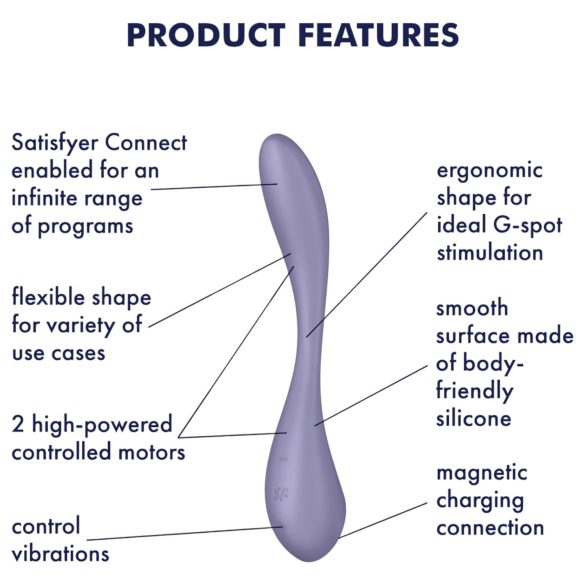 Satisfyer G-Spot Flex 5 - Smart Purple G-Spot Vibrator
