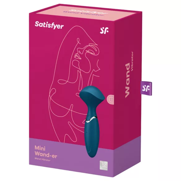 Satisfyer Mini Wand-er - waterproof massage vibrator (blue)