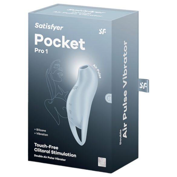 Satisfyer Pocket Pro 1 - Air Pulse Clitoral Stimulator (Blue)