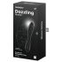 Satisfyer Dazzling Crystal 1 - Dual-Ended Glass Dildo (Black)