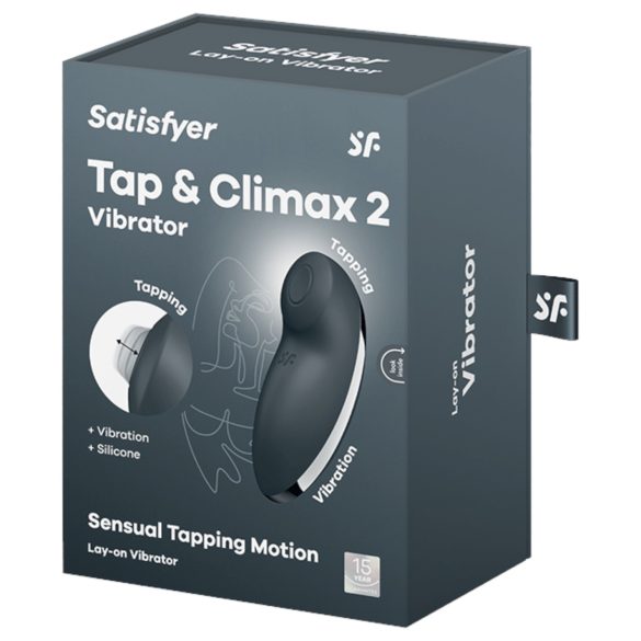 Satisfyer Tap & Climax 2 - 2-in-1 Clitoral Vibrator (Gray)