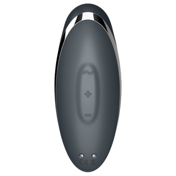 Satisfyer Tap & Climax 2 - 2-in-1 Clitoral Vibrator (Gray)