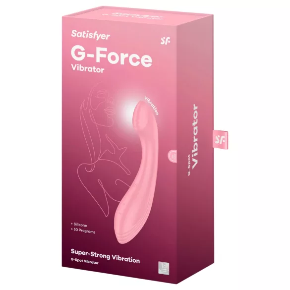 Satisfyer G-Force - rechargeable, waterproof G-spot vibrator (pink)