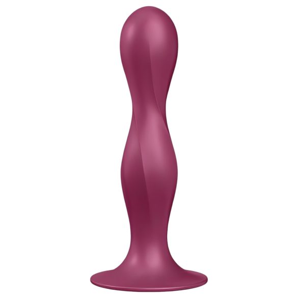 Satisfyer Double Ball-R - Weighted Suction Cup Dildo (Red)