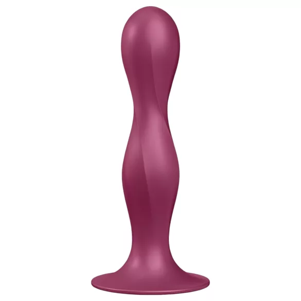 Satisfyer Double Ball-R - Weighted Suction Cup Dildo (Red)