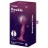 Satisfyer Double Ball-R - Weighted Suction Cup Dildo (Red)