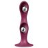 Satisfyer Double Ball-R - Weighted Suction Cup Dildo (Red)