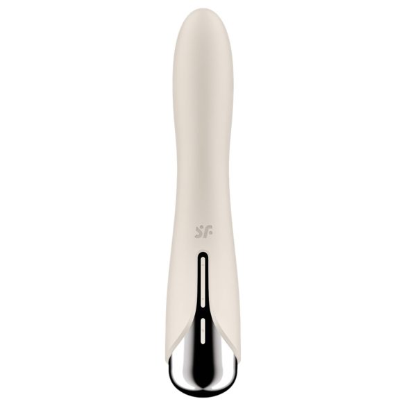 Satisfyer Spinning Vibe 1 - Rotating Head G-Spot Vibrator (Beige)