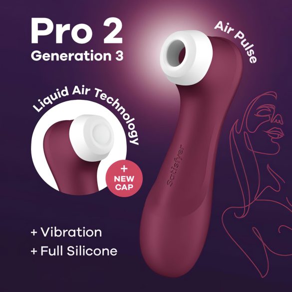 Satisfyer Pro 2 Gen3 - Rechargeable Air Pulse Clitoral Stimulator (Red)