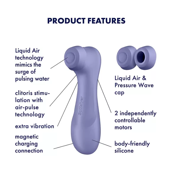 Satisfyer Pro 2 Gen3 - rechargeable air‑pulse clitoral stimulator (purple)