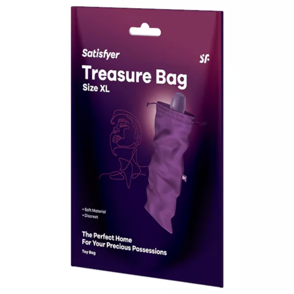Satisfyer Treasure Bag XL - Discreet Storage Bag - Extra Large (Purple)