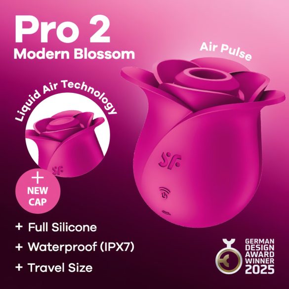 Satisfyer Pro 2 Modern Blossom - Air-Pulse Clitoral Stimulator (Pink)
