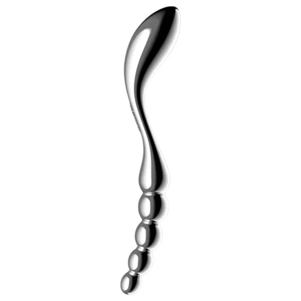 Satisfyer Star Force 1 - Textured Steel Dildo (Silver)