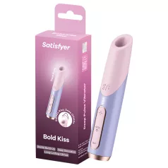 Satisfyer Bold Kiss - air-pulse lipstick vibrator (pink)