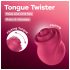 Satisfyer Tongue Twister - Rotating Tongue Clitoral Vibrator (Pink)