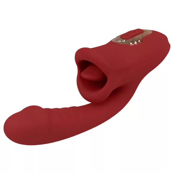 EIS Passion Lips - G-Spot Vibrator with Licking Function (Red)