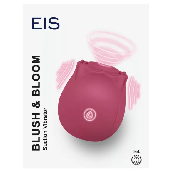 EIS Blush & Bloom - suction vibrating vibrator (red)