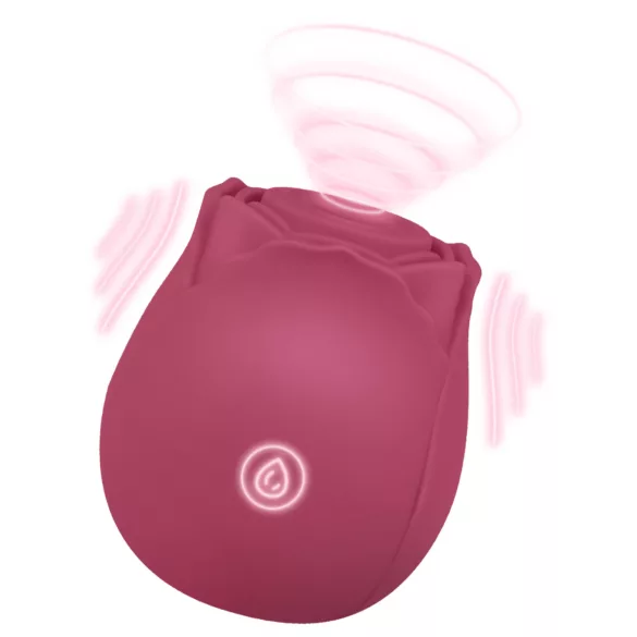 EIS Blush & Bloom - suction vibrating vibrator (red)
