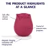 EIS Blush & Bloom - suction vibrating vibrator (red)