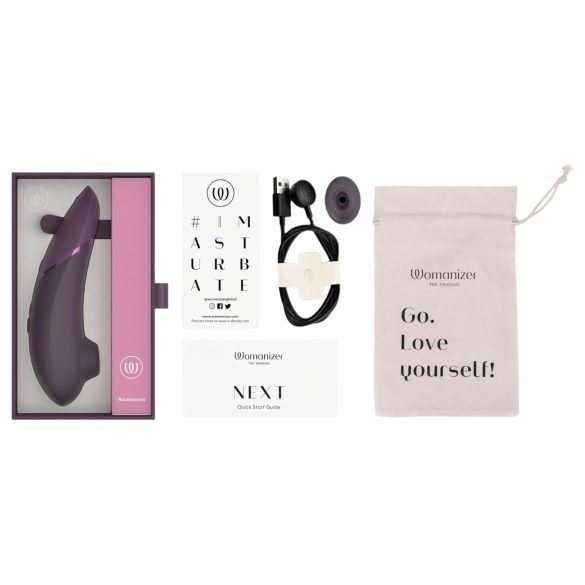 Womanizer Next - Rechargeable Air-Pulse Clitoral Stimulator (Purple)
