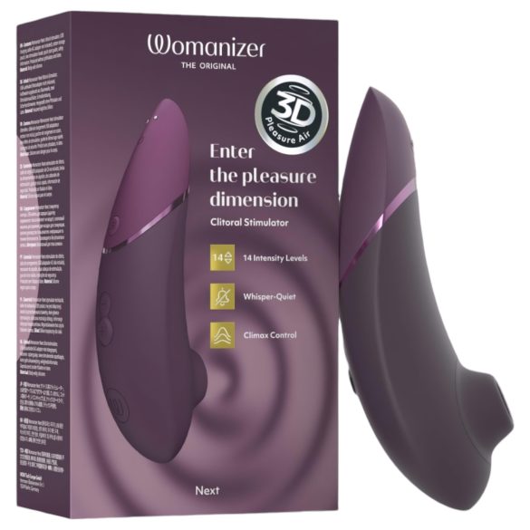 Womanizer Next - Rechargeable Air-Pulse Clitoral Stimulator (Purple)