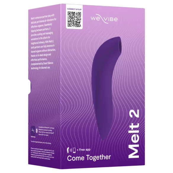 We-Vibe Melt 2 - App-controlled air pulse clitoral stimulator (purple)
