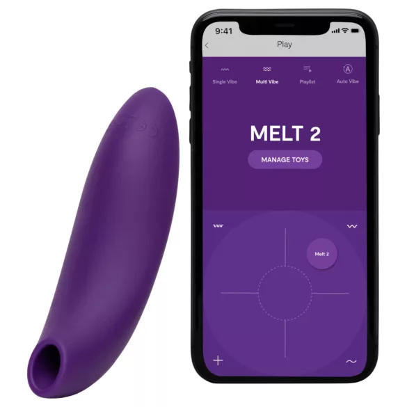 We-Vibe Melt 2 - App-controlled air pulse clitoral stimulator (purple)