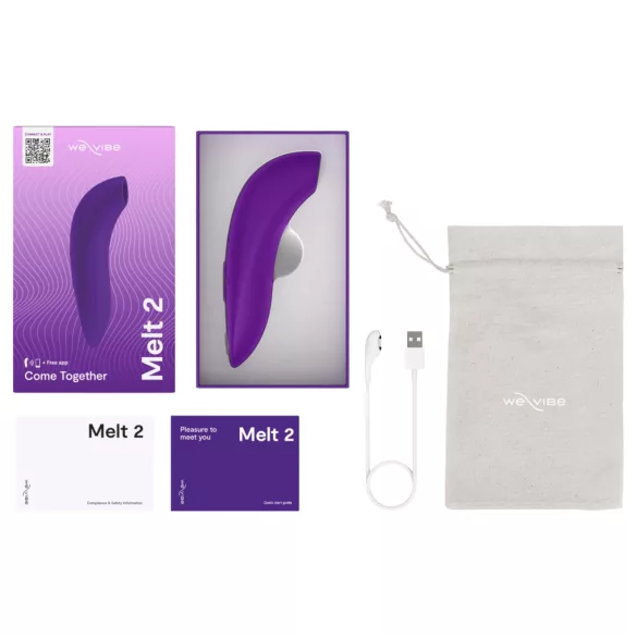 We-Vibe Melt 2 - App-controlled air pulse clitoral stimulator (purple)
