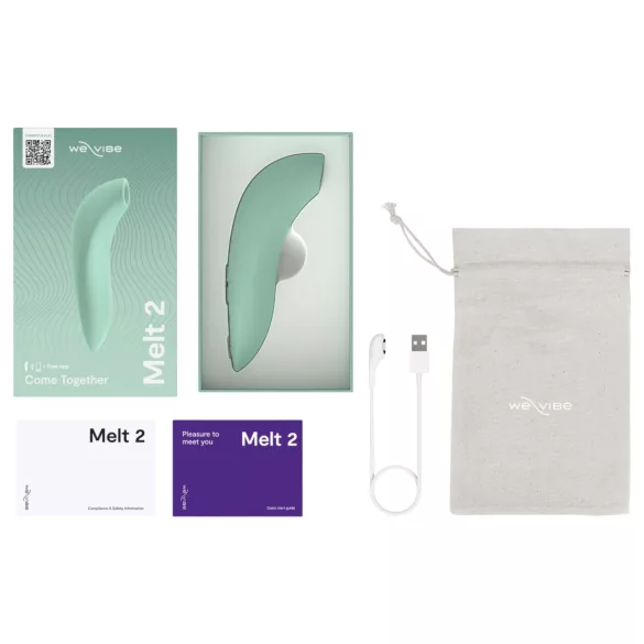 We-Vibe Melt 2 - App-controlled air pulse clitoral stimulator (turquoise)