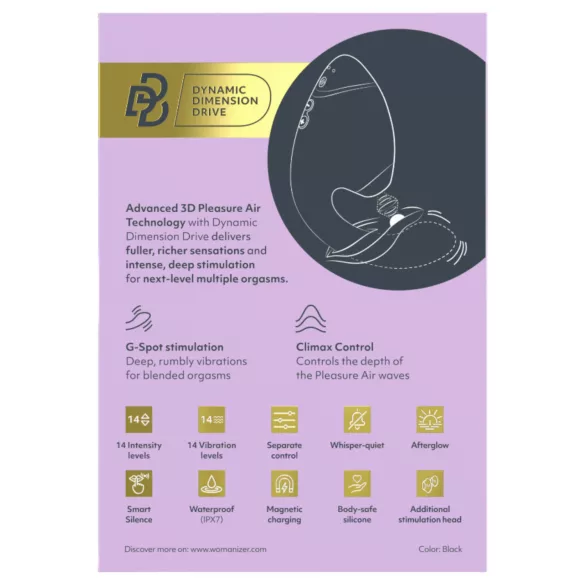 Womanizer Next Duo - 2in1 G-Spot Vibrator (Black)