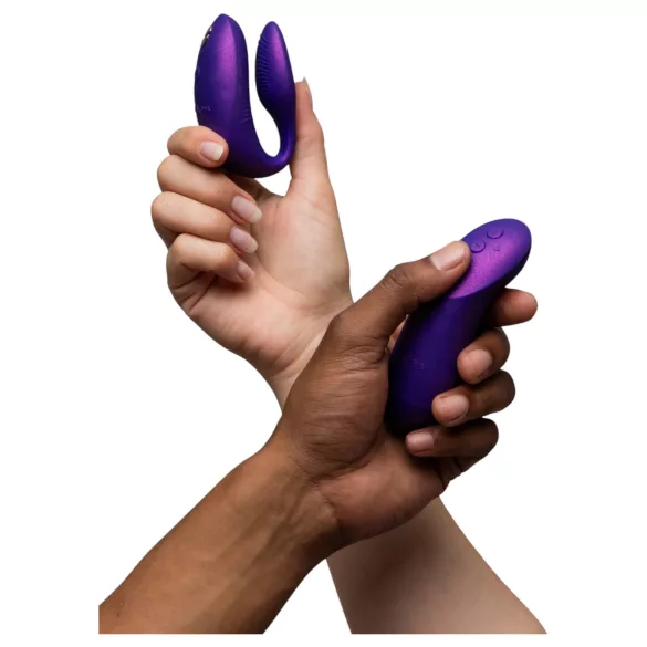We-Vibe Chorus Pro - App- and remote-controlled couples vibrator (purple)