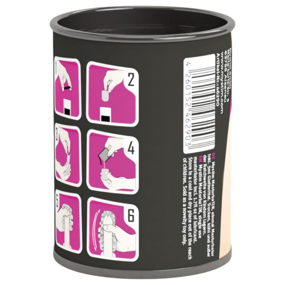 Mystim MasturbaTIN Dotty Dora - Textured Masturbator (White)