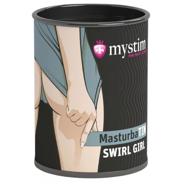 Mystim MasturbaTIN Swirl Girl - Wavy Masturbator (White)