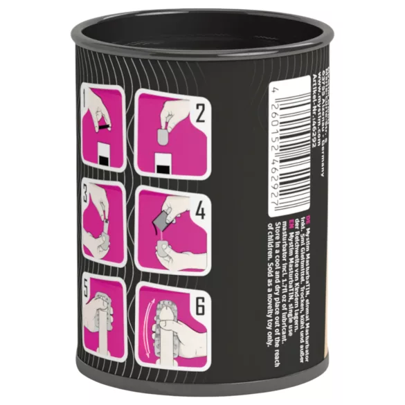 Mystim MasturbaTIN Swirl Girl - Wavy Masturbator (White)