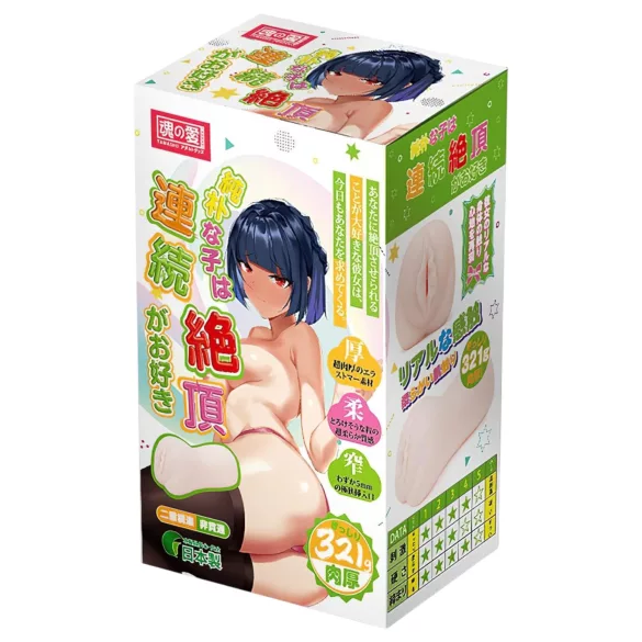 TAMASHII Continuous Orgasm - anime-style vagina masturbator (natural)