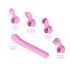 Magic Stick - Vibrator with Interchangeable Attachments (Pink)