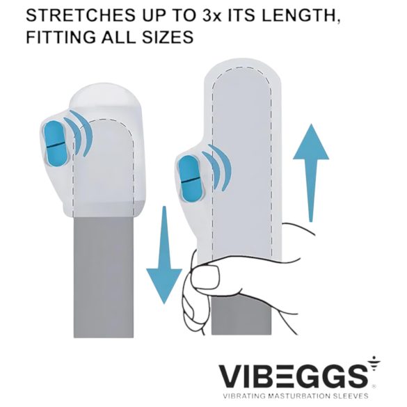 VIBEGGS Naughty Nubs - Vibrating Egg Massager (White)