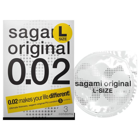 Sagami Original 0.02 L - Condoms - 58mm (3-pack)
