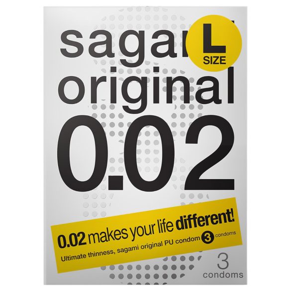 Sagami Original 0.02 L - Condoms - 58mm (3-pack)
