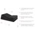 Liberator Wedge/Ramp - 2-Piece Intimate Pillow Set (Black)