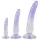 Crystal Clear - Anal Trainer Dildo Set - 3 Pieces (Translucent Blue)