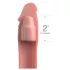 Pipedream - X‑Tension Elite 2 - raised‑ring penis sleeve (flesh‑coloured)