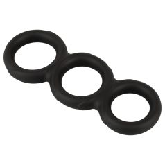 Erecto - Triple Penis Ring (Black)
