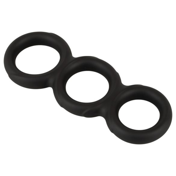 Erecto - Triple Penis Ring (Black)