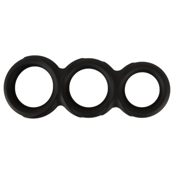Erecto - Triple Penis Ring (Black)