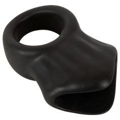 Erecto - Black Penis Ring with Ball Stretcher