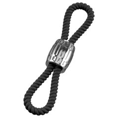 Rebel Heavy Rope - Adjustable Black Ring for Men