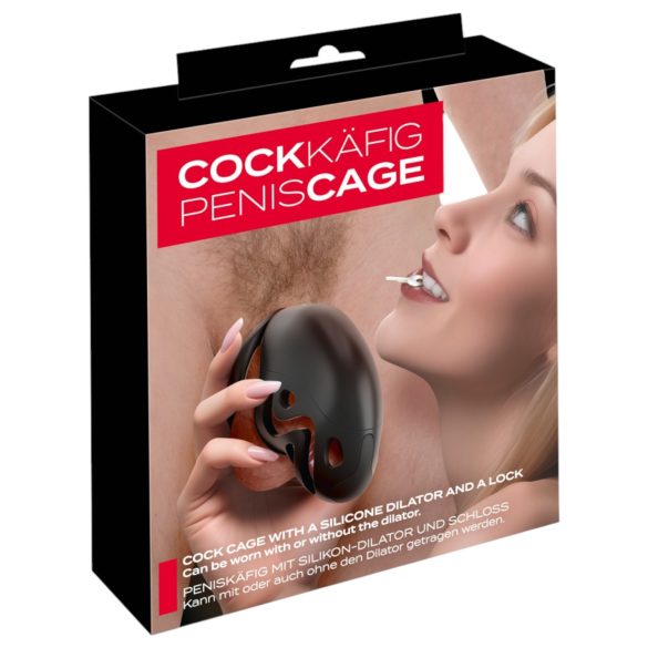 You2Toys - Black Cock Cage with Penis Plug